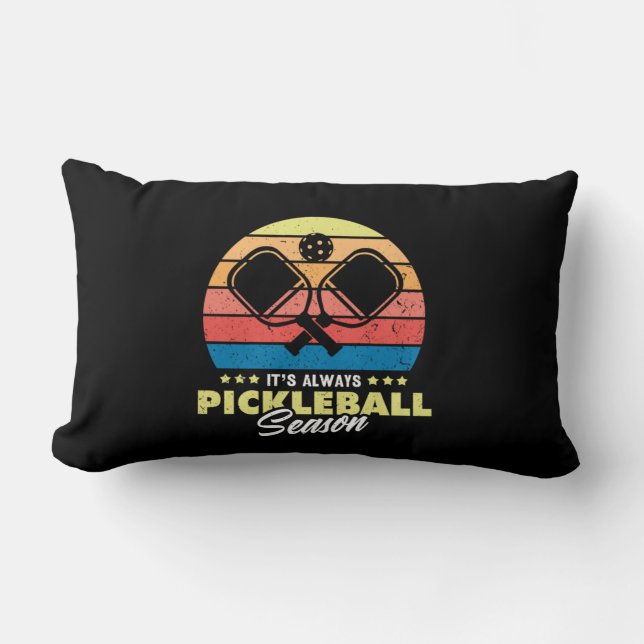 19.Its Always Pickleball Season Lumbar Pillow (Front)