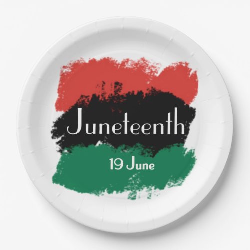 19 June Juneteenth Paper Plates