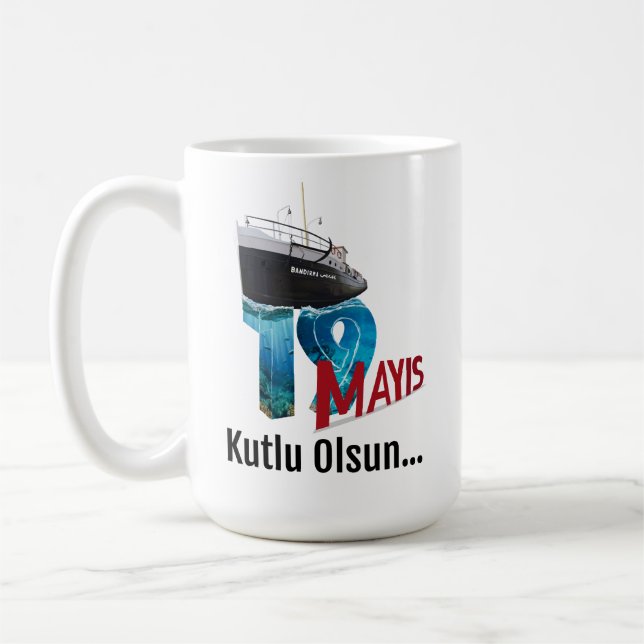19 May Vector Illustration Poster Design Coffee Mug (Left)