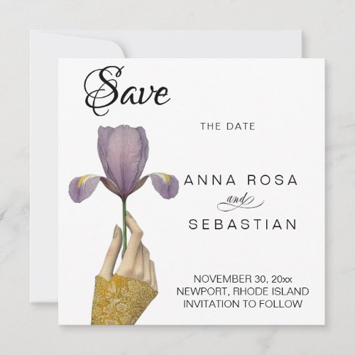 *~* 19 Photo AR6   Elegant Vintage Save the date Invitation