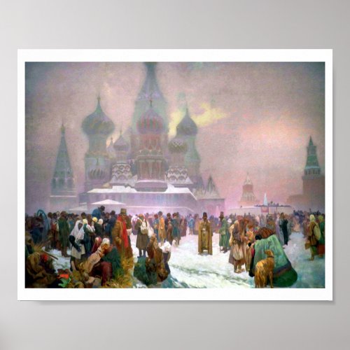 19 The Abolition of Serfdom in Russia Mucha Poster