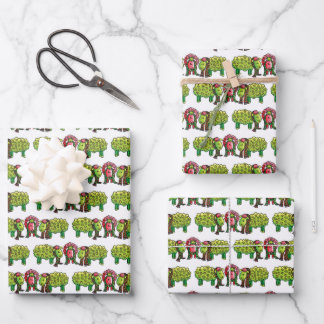 19" x 29" We Three Sheep Wrapping Paper Sheets, M