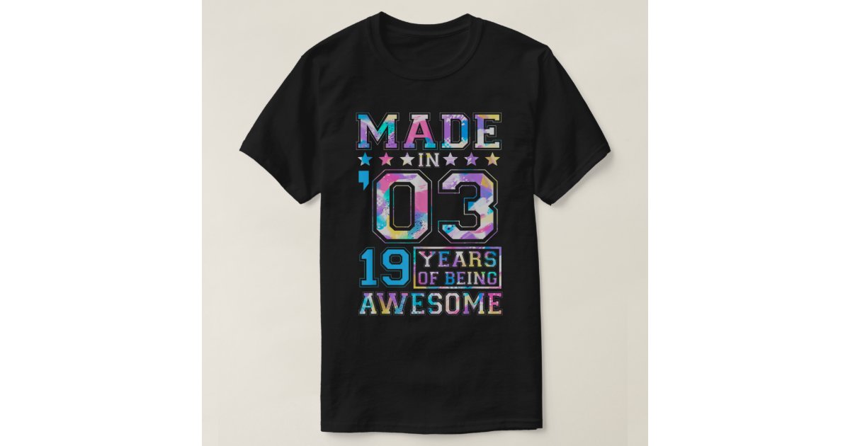 19 Year Old Girl Gifts For 19th Birthday Party Bor T-Shirt