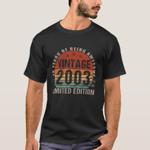 19 Year Old Vintage 2003 Limited Edition 19Th Birt T-Shirt