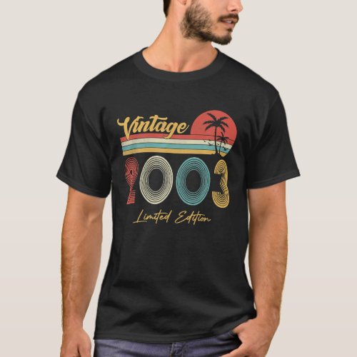 19 Year Old Vintage 2003 Limited Edition 19th T_Shirt