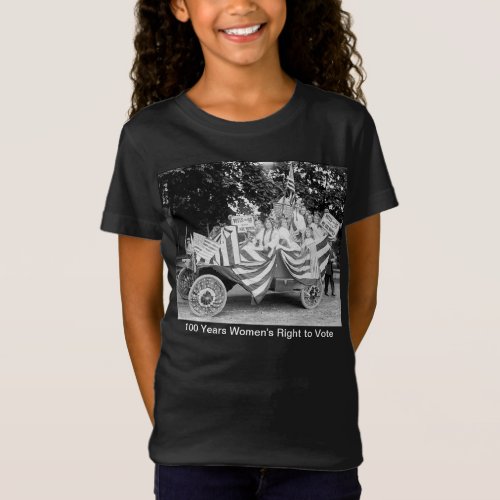 19th Amendment  Right to Vote Girls for Suffrage T_Shirt