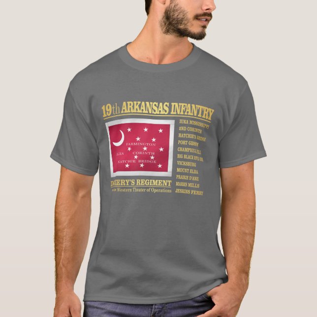 19th Arkansas Infantry (BA2) T-Shirt (Front)