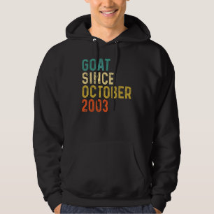 19th Birthday 19 Years Old Goat Since October 2003 Hoodie