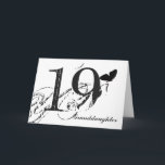 19th birthday for a granddaughter, butterfly. card<br><div class="desc">A white background featuring a black butterfly and black text,  on this 19th birthday greeting for a granddaughter. My Funny Mind Greetings.</div>