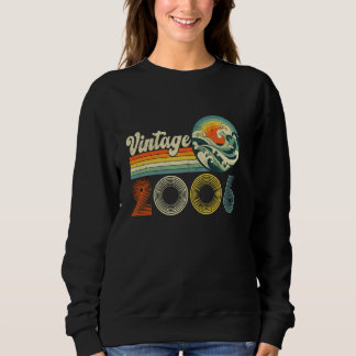 19th Birthday Gifts Vintage Born In 2006 19 Years Sweatshirt