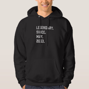 19th Birthday Legendary Since May 2003 19 Years O Hoodie