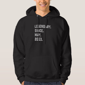 19th Birthday Legendary Since May 2003 19 Years O Hoodie