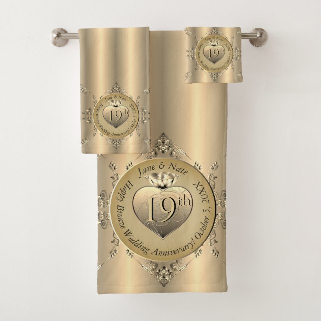 19th Bronze Color Towel (Insitu)