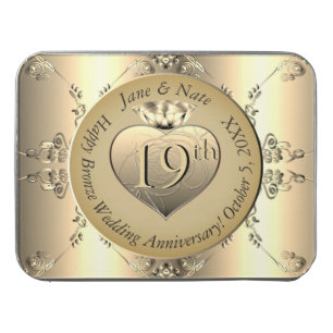 19th Bronze Color Wedding Anniversary Jigsaw  Puzzle