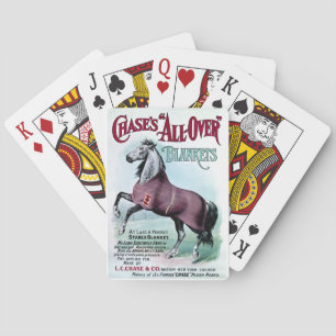 19th C. Chase Horse Blankets Poker Cards