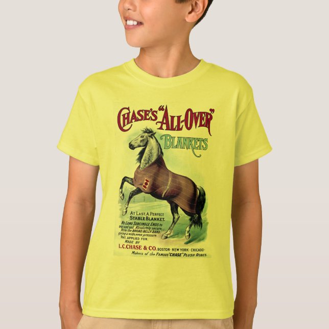 19th C. Chase Horse Blankets T-Shirt (Front)