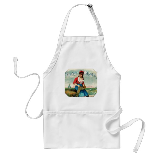 19th C. First Mate Cigars Adult Apron (Front)