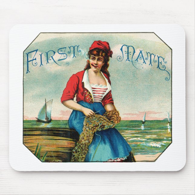 19th C. First Mate Cigars Mouse Pad (Front)