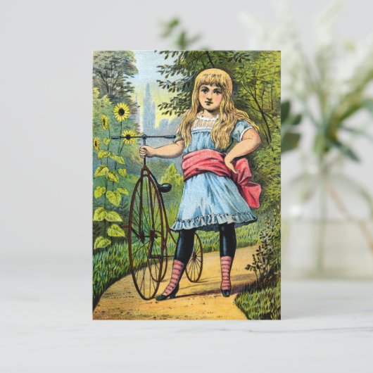 19th C. Girl and her Tricycle (Standing Front)