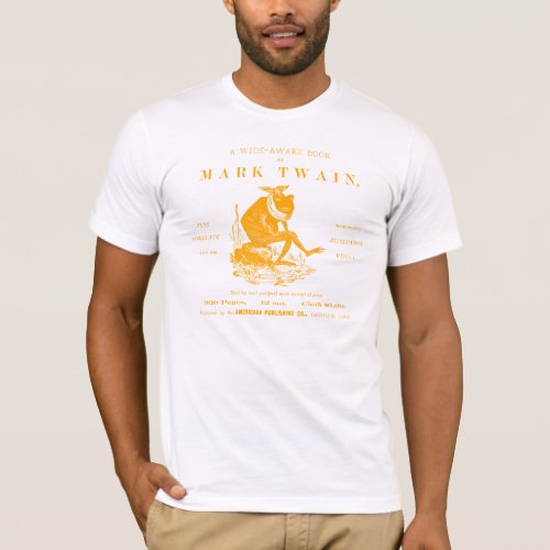 19th C Marks Twains Jumping Frog orange T_Shirt