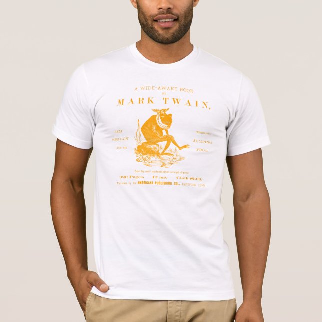 19th C. Marks Twains Jumping Frog, orange T-Shirt (Front)