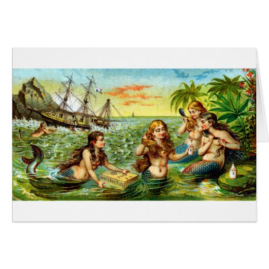 19th C. Mermaids Cards (Front Horizontal)