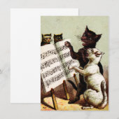19th C. Singing Cats (Front/Back)