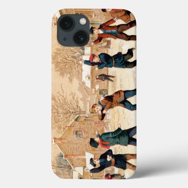 19th C. Snowball Fight Case-Mate iPhone Case (Back)