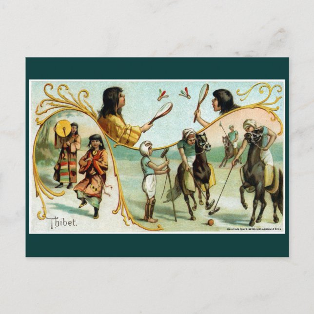 19th C. Tibet Postcard (Front)