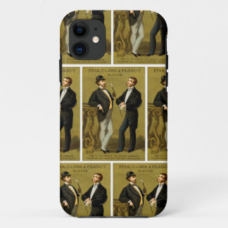 19th C. Vintage Men's Gloves no.2 iPhone 11 Case