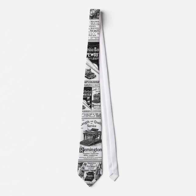 19th century advertisements neck tie (Front)