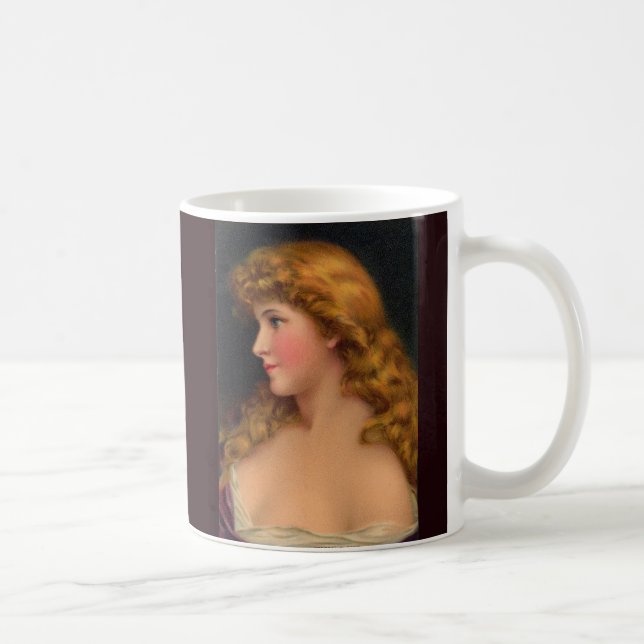 19th century beautiful woman coffee mug (Right)