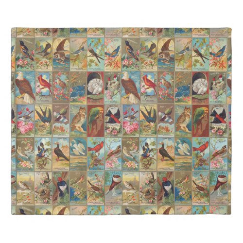 19th Century Birds of America Illustrations Duvet Cover