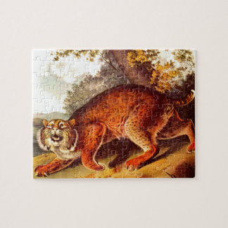 19th century bobcat print jigsaw puzzle