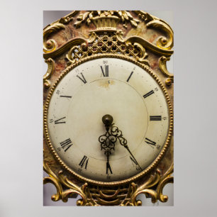 19th century clock face, Germany Poster