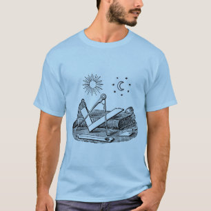 19th Century Masonic G Kenning Blockcut engraving T-Shirt