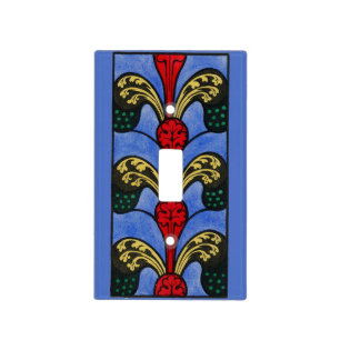 19th Century Nave Stained Glass Design Light Switch Cover