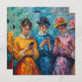19th Century People Using Smartphones (Front/Back)