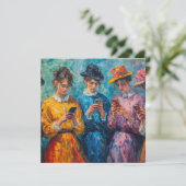 19th Century People Using Smartphones (Standing Front)