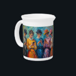 19th Century People Using Smartphones Beverage Pitcher<br><div class="desc">Artwork by Brady Arnold</div>