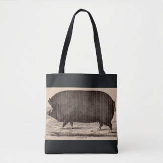 19th century pig print Berkshire sow no. 2 Tote Bag