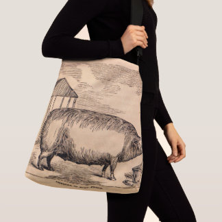 19th century pig print ‘Breeder in Good Flesh’ Crossbody Bag