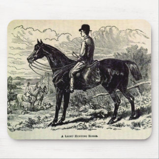 19th century print A Light Hunting Horse Mouse Pad