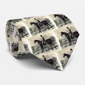 19th century print A Light Hunting Horse Neck Tie