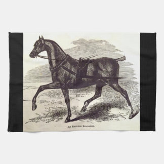 19th century print An English Roadster horse Kitchen Towel