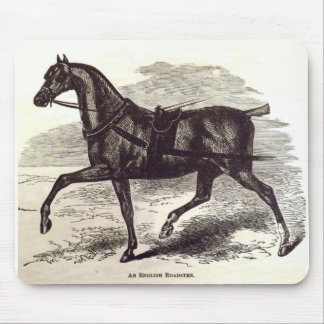 19th century print An English Roadster horse Mouse Pad