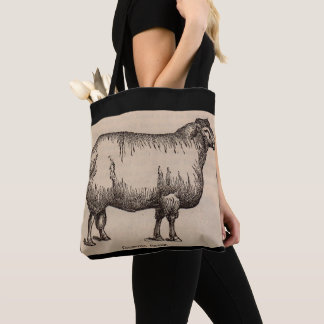 19th century print Cotswold sheep Tote Bag