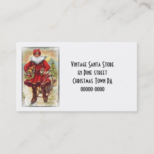 19th Century Saint Nicholas Business Card