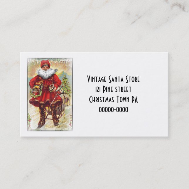 19th Century Saint Nicholas Business Card (Front)
