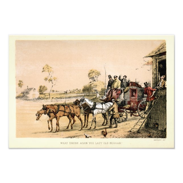 19th Century Stagecoach Photo Print (Front)